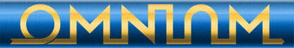 OMNIUM Logo – Glossy Afternoon Blue + Shiny Gold