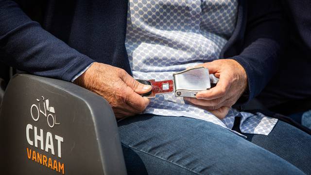 Hüftgurt, mit welchem das Chat Rikscha ausgestattet ist