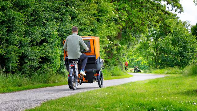 Chat Rikscha Transportfahrrad im Einsatz