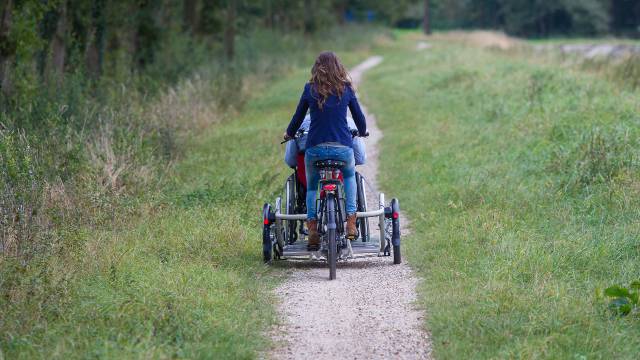 Rollstuhl-Transportfahrrad VeloPlus im Einsatz