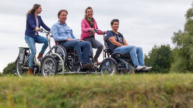 Rollstuhl-Transportfahrrad VeloPlus im Einsatz